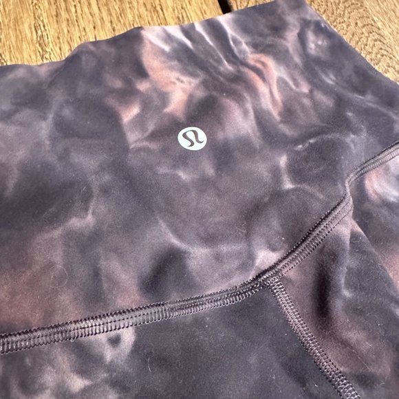 Lululemon Align Crop 23" * Diamond Dye Graphite Grey Pink Pastel Size 2 - Picture 3 of 5